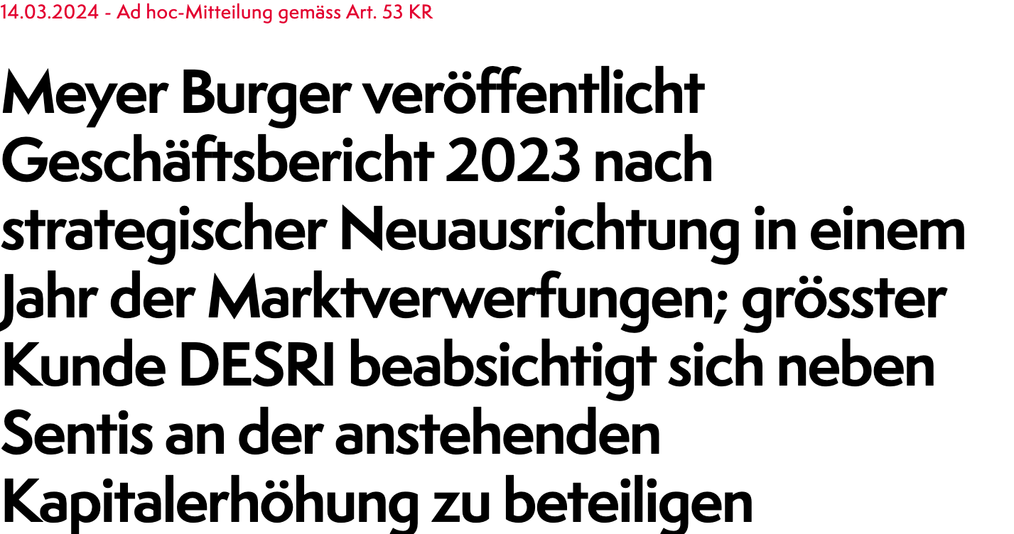 Meyer Burger Technology AG - AB 2022 1427736