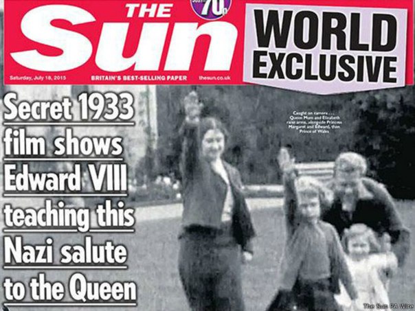 Queen with Hitler salute, I'm not surprised! 842035