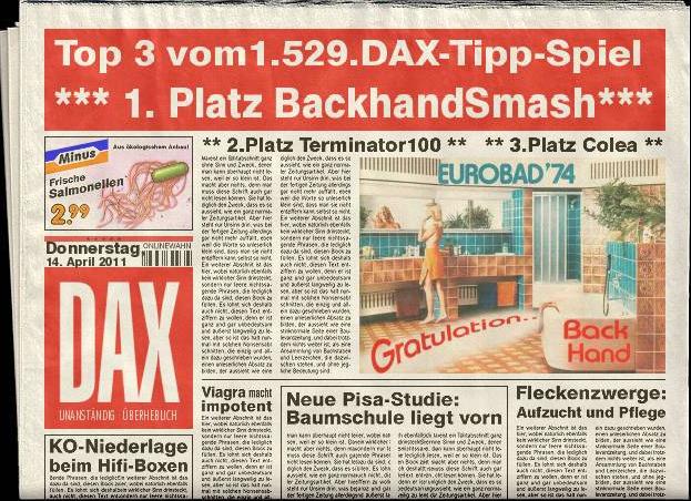 1.530.DAX Tipp-Spiel, Freitag, 15.04.11 395859