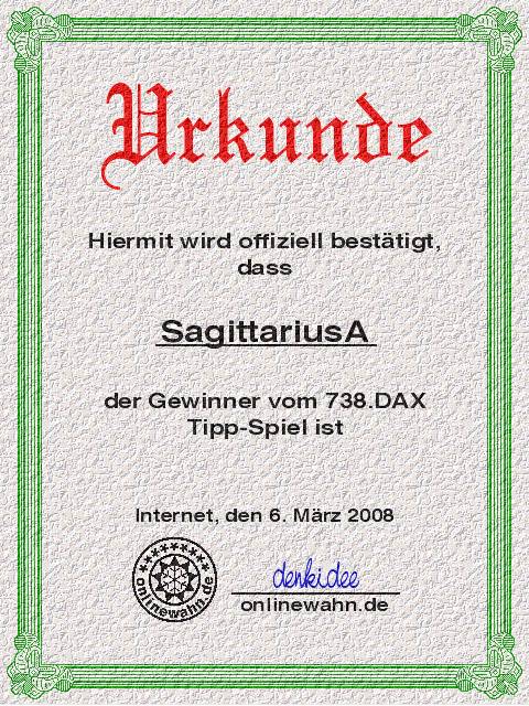 737.DAX Tipp-Spiel, Mittwoch, 05.03.08 152693