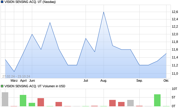 VISION SENSING ACQ. UT Aktie Chart