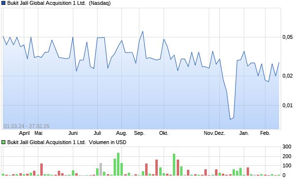 Bukit Jalil Global Acquisition 1 Ltd. [Warrants (02/05/2. Aktie Chart