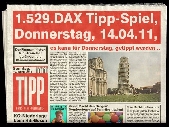 1.529.DAX Tipp-Spiel, Donnerstag, 14.04.11, 394671