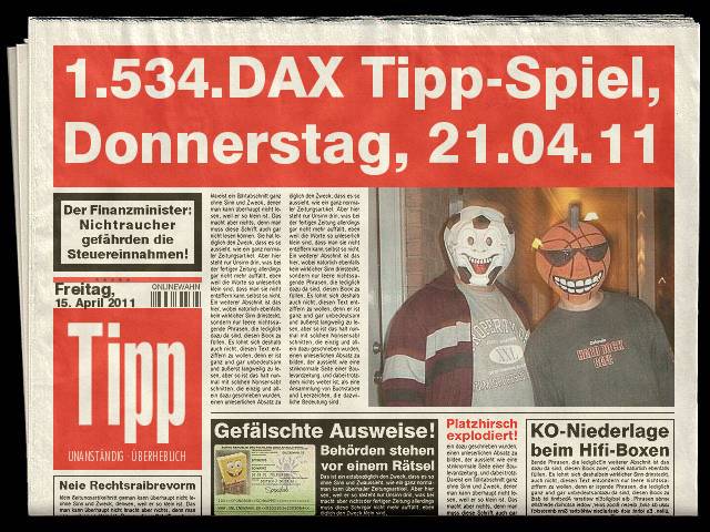 1.534.DAX Tipp-Spiel, Donnerstag, 21.04.11 396015