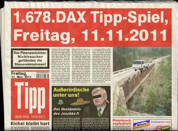 1.678.DAX Tipp-Spiel, Freitag, 11.11.2011 455902