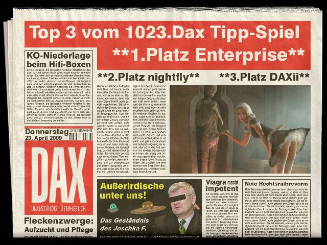 1025.DAX-Tipp-Spiel, Montag 27.04.09 229144