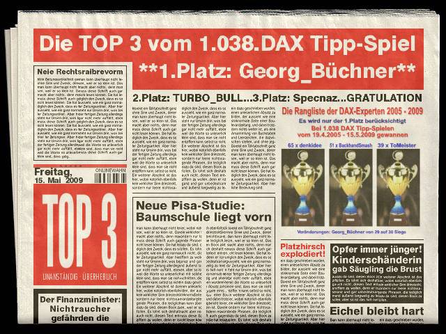 1039.DAX-Tipp-Spiel, Montag 18.05.09 233450