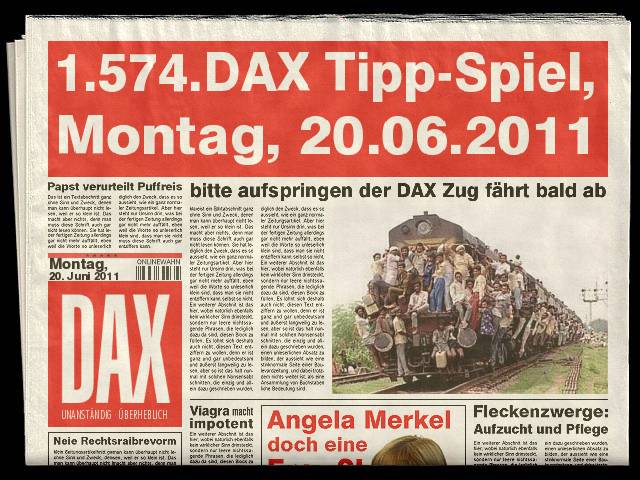 1.573.DAX Tipp-Spiel, Freitag, 17.06.2011 413065